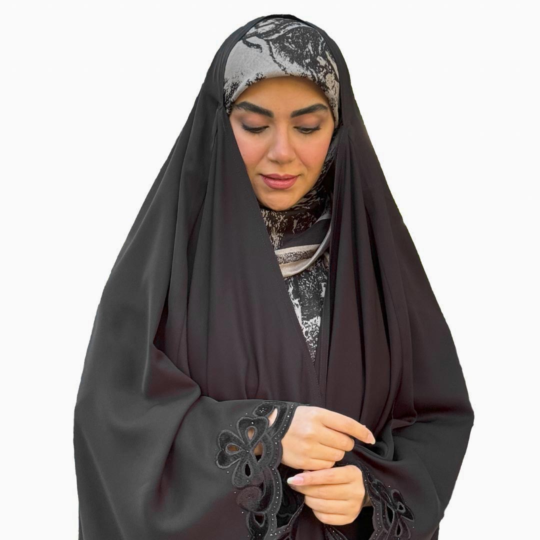 چادر عربي مخمل پاپيون